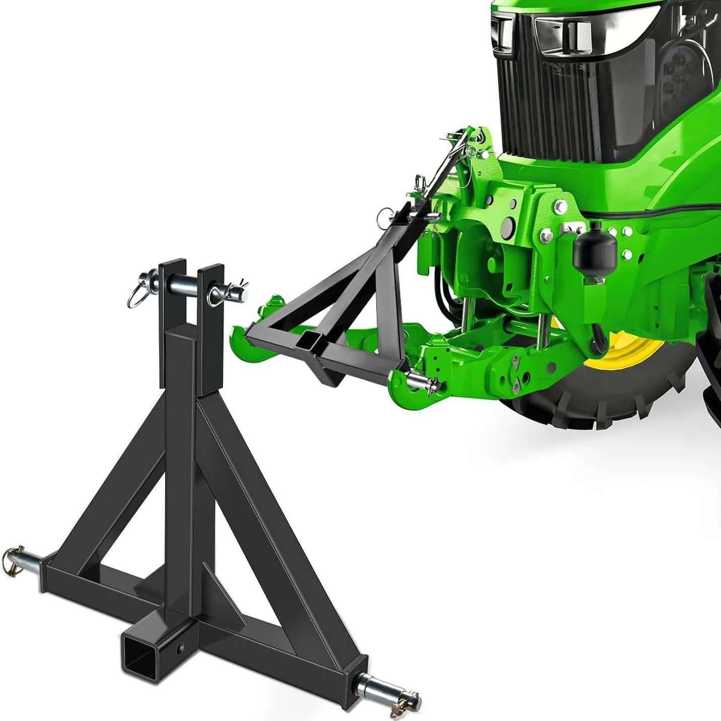 3 Point 2 Inch Trailer Hitch Kit For Category 1 Heavy Duty Tractor