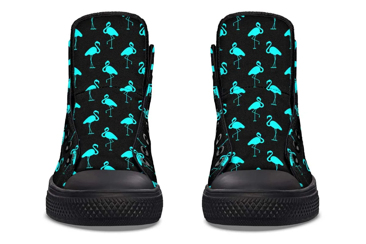Aqua Flamingo Pattern