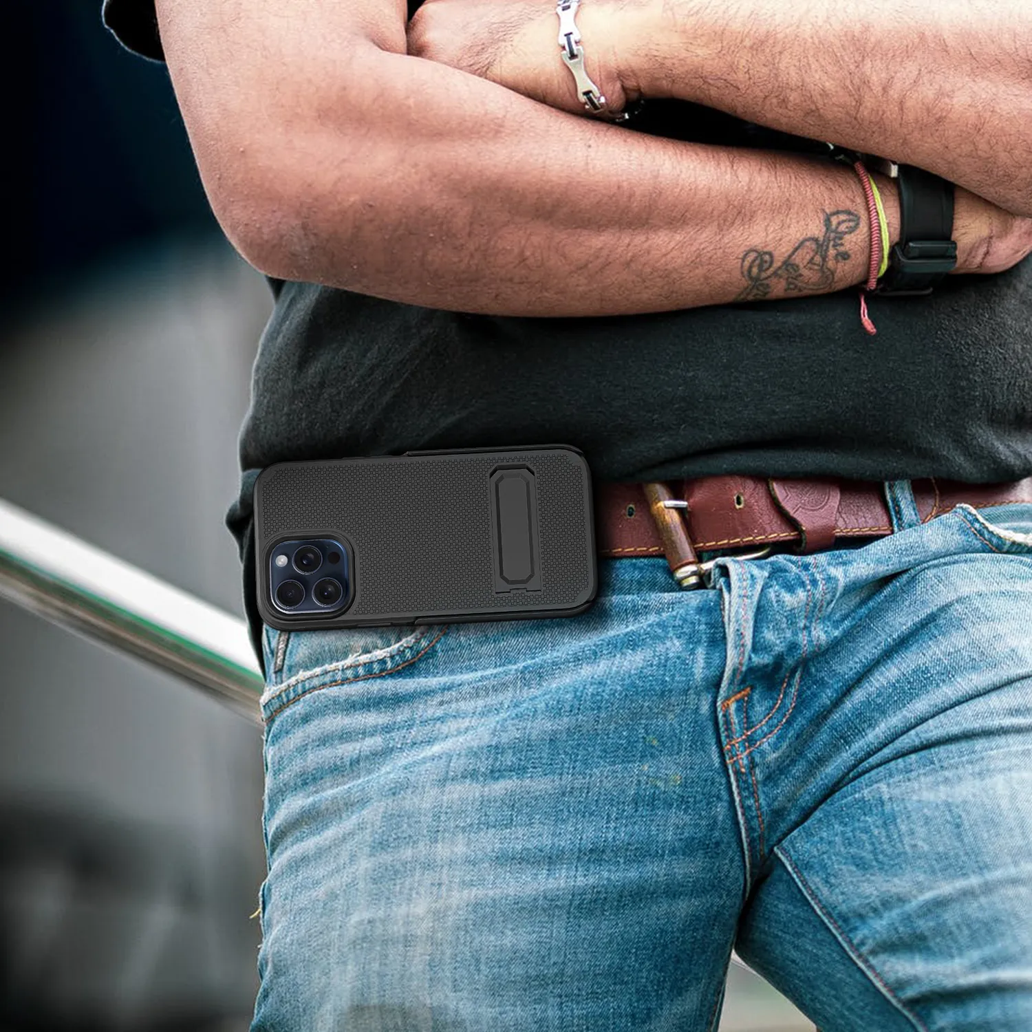 Holster Case with Belt Clip for iPhone 15 Pro
