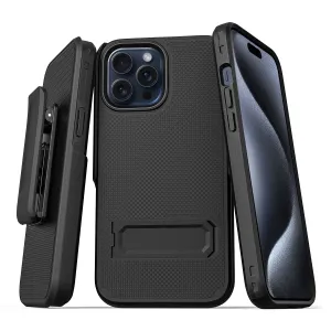 Holster Case with Belt Clip for iPhone 15 Pro