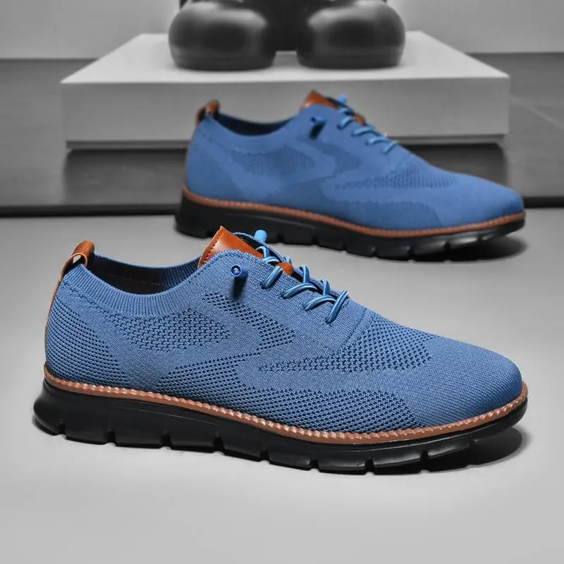 Wearbreeze Men??s Business Casual Oxford Sneakers ?C Lightweight Lace-Up Dress Shoes for Work, Travel,Party & Daily Commute