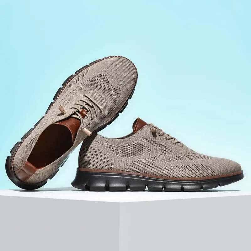 Wearbreeze Men??s Business Casual Oxford Sneakers ?C Lightweight Lace-Up Dress Shoes for Work, Travel,Party & Daily Commute