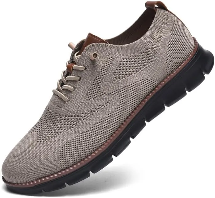 Wearbreeze Men??s Business Casual Oxford Sneakers ?C Lightweight Lace-Up Dress Shoes for Work, Travel,Party & Daily Commute
