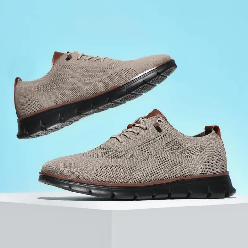 Wearbreeze Men??s Business Casual Oxford Sneakers ?C Lightweight Lace-Up Dress Shoes for Work, Travel,Party & Daily Commute