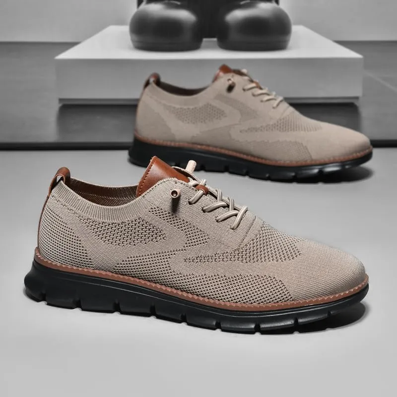 Wearbreeze Men??s Business Casual Oxford Sneakers ?C Lightweight Lace-Up Dress Shoes for Work, Travel,Party & Daily Commute