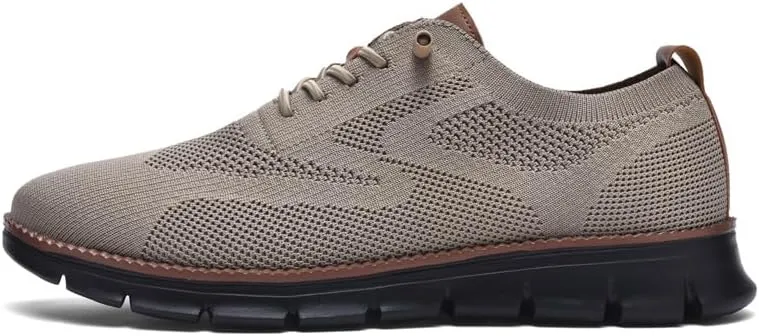 Wearbreeze Men??s Business Casual Oxford Sneakers ?C Lightweight Lace-Up Dress Shoes for Work, Travel,Party & Daily Commute