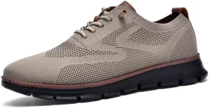 Wearbreeze Men??s Business Casual Oxford Sneakers ?C Lightweight Lace-Up Dress Shoes for Work, Travel,Party & Daily Commute